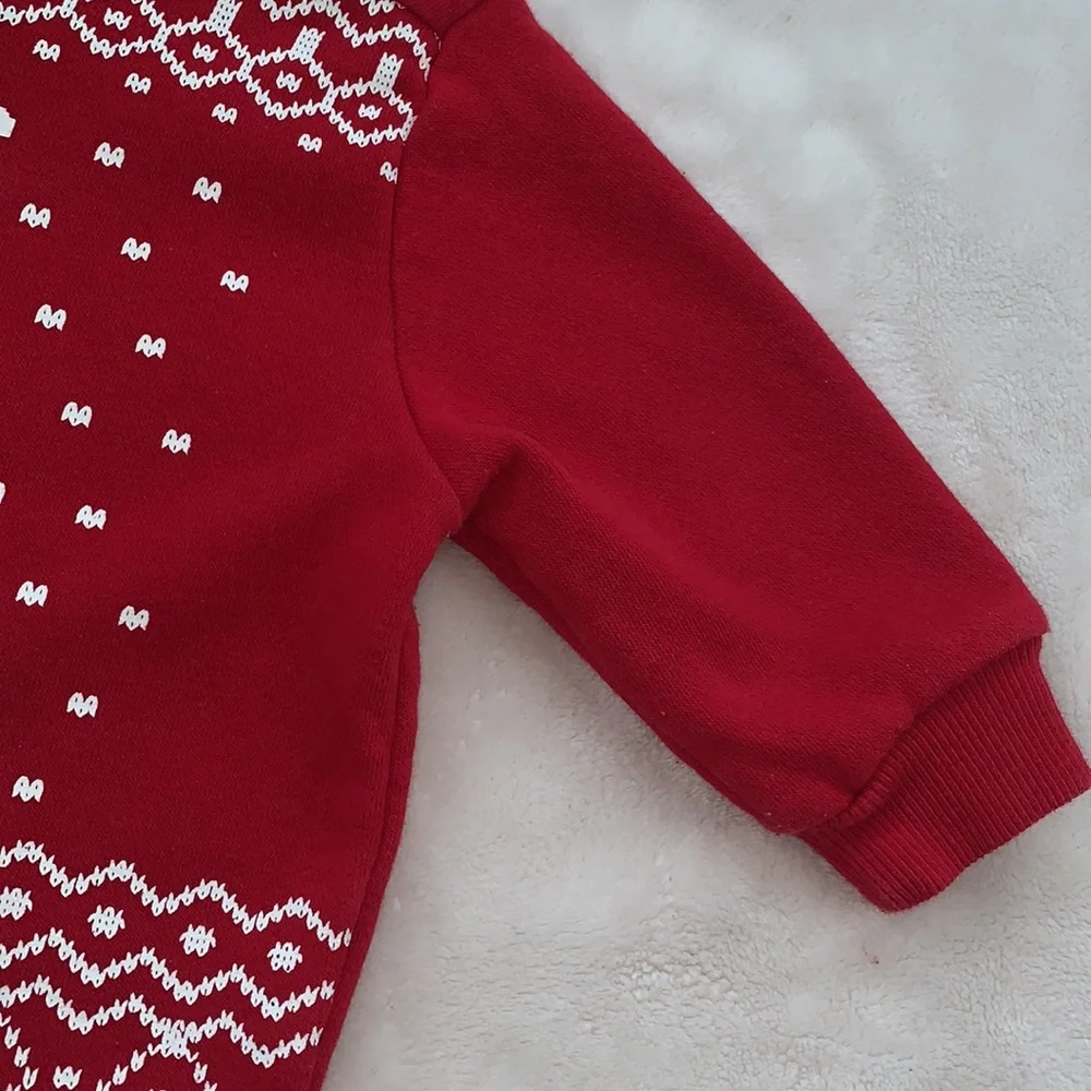 Carter’s Red Holiday Sweatshirt 6M Christmas EUC